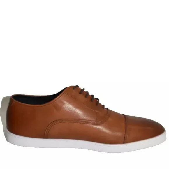 New! Allen Edmonds Park Avenue Captoe Dress Sneaker Shoe Brown 9.5 3E 4322 DD435